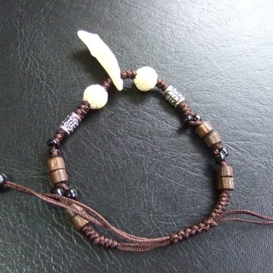 狼歯ブレスレット - WTB-25028