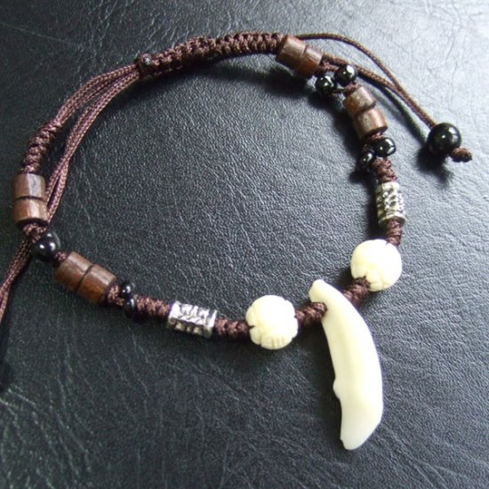 狼歯ブレスレット - WTB-25028