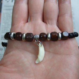 狼歯ブレスレット - WTB-25030