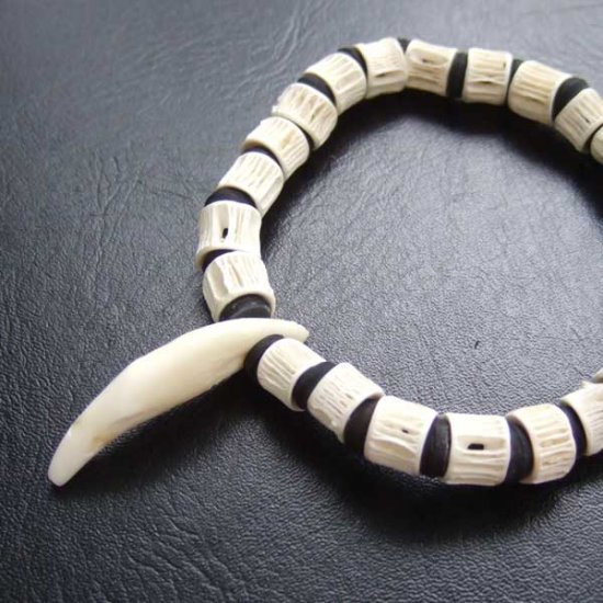 【表示現品】狼牙ビーズブレスレット - WTB-25038