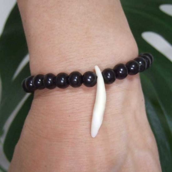 【表示現品】狼牙ビーズブレスレット - WTB-25039