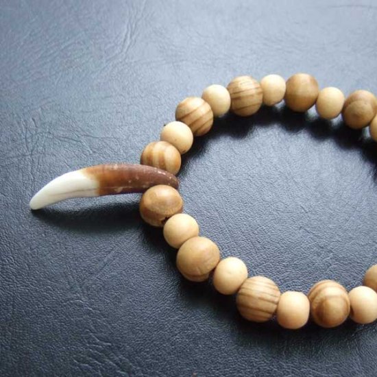 【表示現品】狼牙ビーズブレスレット - WTB-25040
