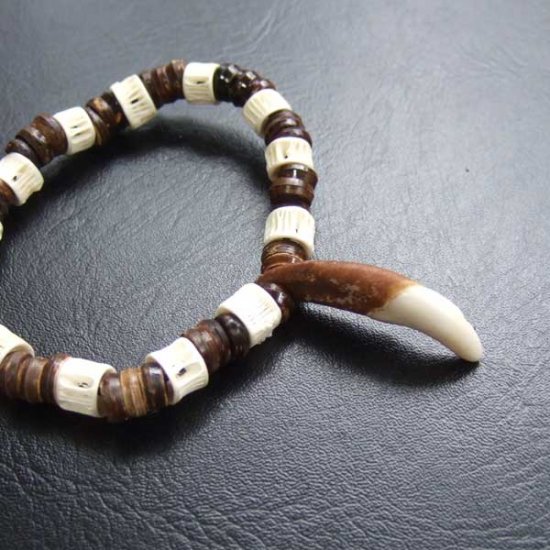 【表示現品】狼牙ビーズブレスレット - WTB-25042