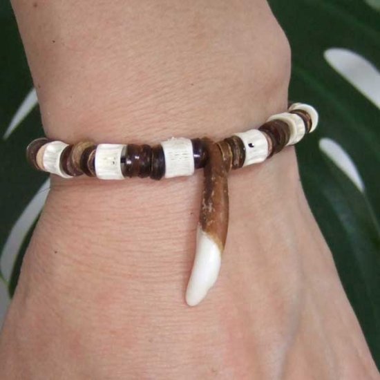 【表示現品】狼牙ビーズブレスレット - WTB-25042
