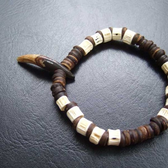 【表示現品】狼牙ビーズブレスレット - WTB-25043