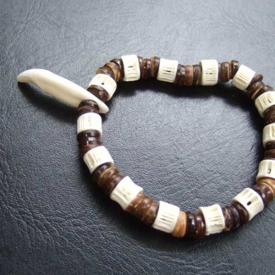 【表示現品】狼牙ビーズブレスレット - WTB-25044