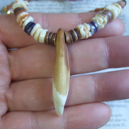 【表示現品】狼牙・ビーズネックレス - WTN-15029