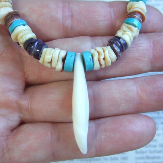 【表示現品】狼牙・ビーズネックレス - WTN-15052